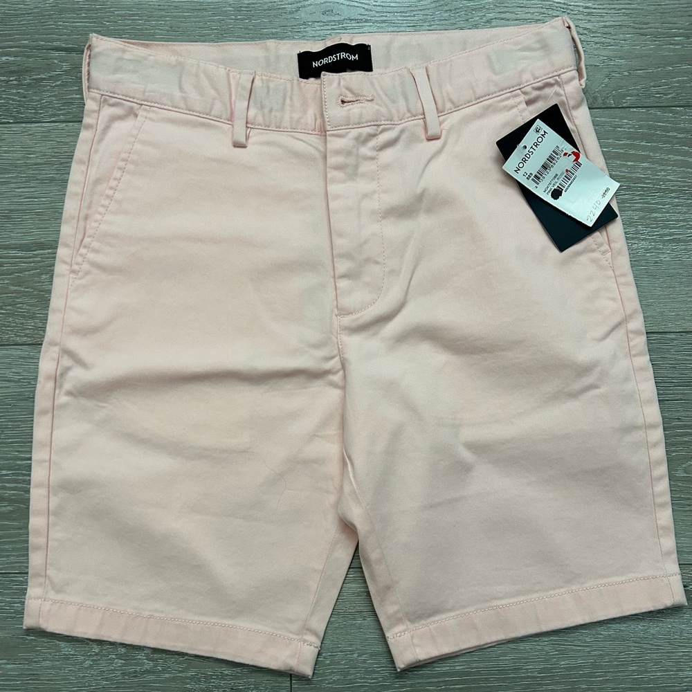 Nordstrom Kid Boy Light Pink Veil Rose Shorts Size 12